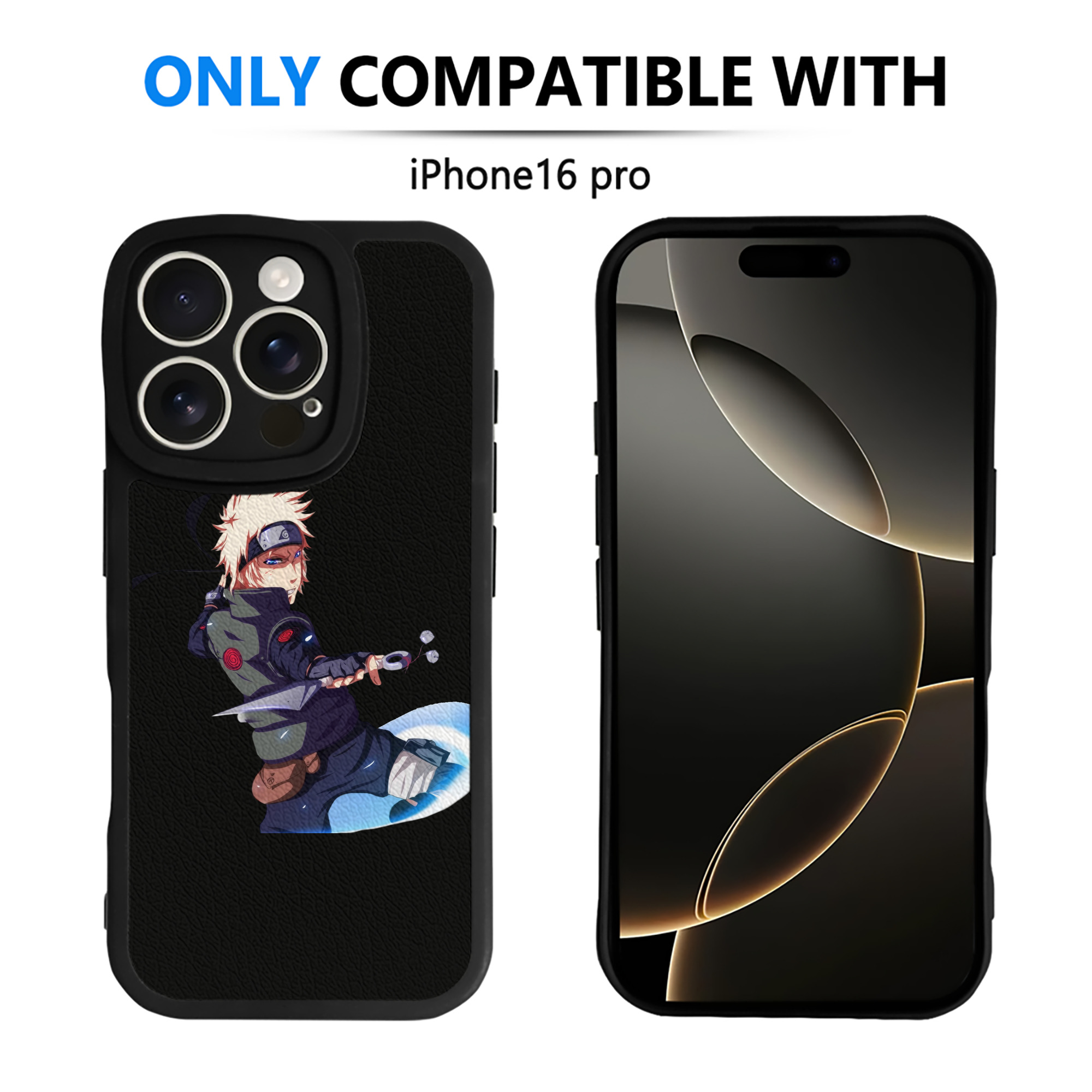（画像用） NARUTO -ナルト- 波風 ミナト Namikaze Minato 【iPhone 16シリーズ対応】シリコンスマホケース（レザー調） 材質：シリコン